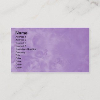 Lila nebelhafte abstrakte Geschäfts-Karten 0002 Visitenkarte