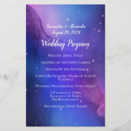 Lila Nebula Celestial Art Weltraum Hochzeit