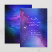 Lila Nebula Celestial Art Weltraum Hochzeit