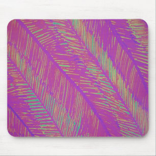 Lila Neon Palms Mousepad