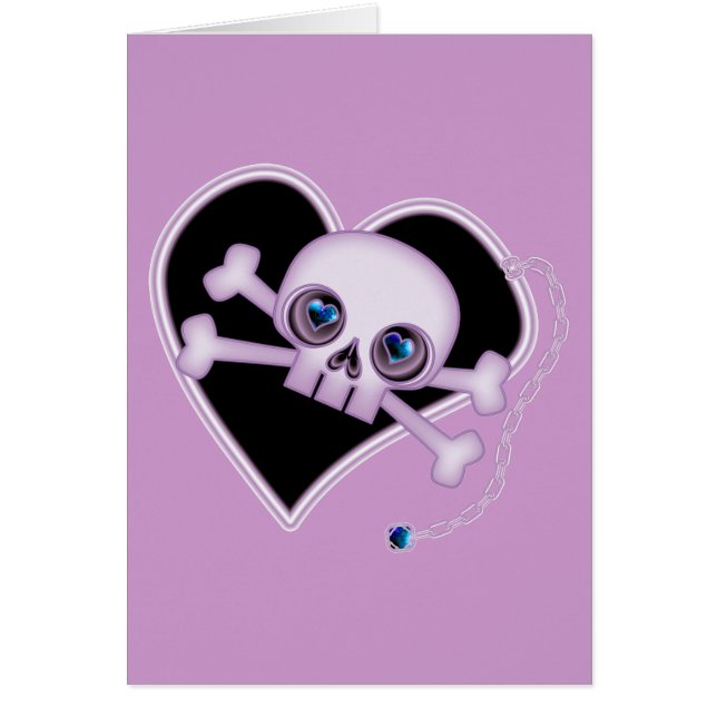 Lila Neon Skull (Vorne)