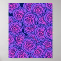 Lila Neonfarben Rose Schwarzes Licht Kunst