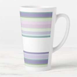 Lila, Neptun, meergrün und Lavendelstreifen Milchtasse