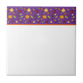 lila niedliches Gemüse Fliese