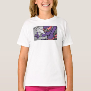 Lila Ninja-Design T-Shirt
