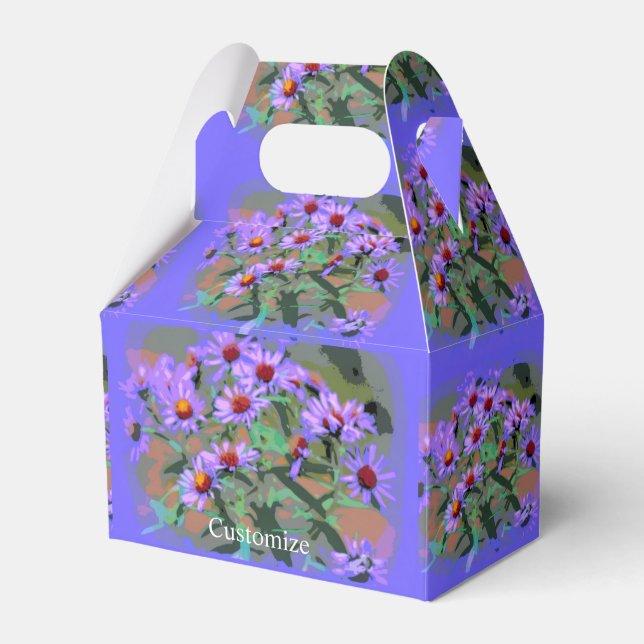 lila Nocken Geschenkschachtel (Vorderseite)