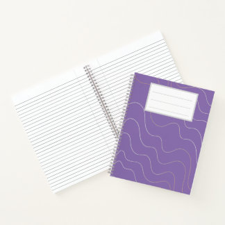 Lila Notebook Notizbuch