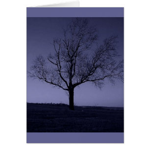 Lila notecards mit Baum