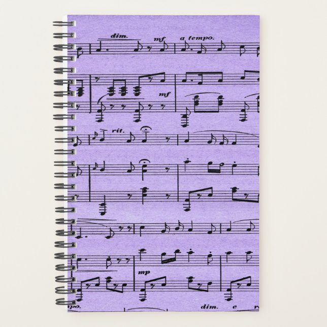 Lila Noten Planer (Vorderseite)