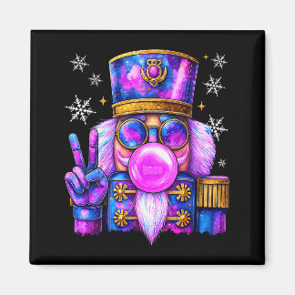 Lila Nussknacker pustet Kaugummi Cute Christma Magnet