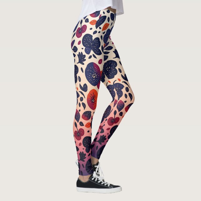 lila Obst Leggings (Rechts)