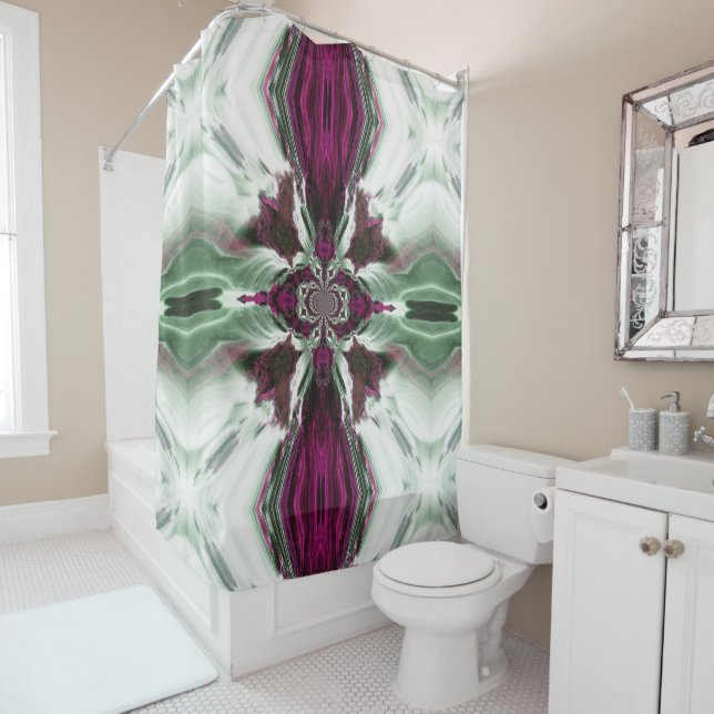 Lila Ocean Breeze Duschvorhang (Beispiel)