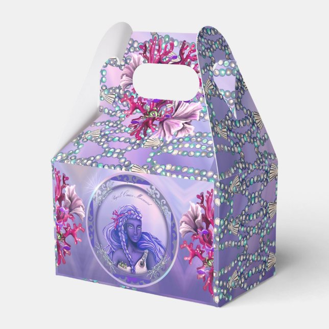 Lila Ocean Mermaid Gevor Box Geschenkschachtel (Vorderseite)