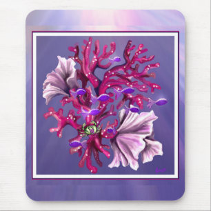 Lila Ocean Mermaid Maus Pad Mousepad