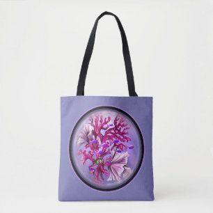 Lila Ocean Mermaid Tote Bag