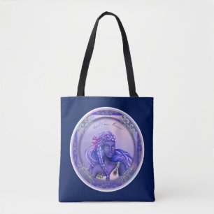 Lila Ocean Mermaid Tote Bag