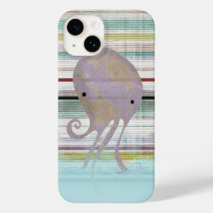 Lila Octopus-Fantasy-Wellen schwimmen Case-Mate iPhone 14 Hülle