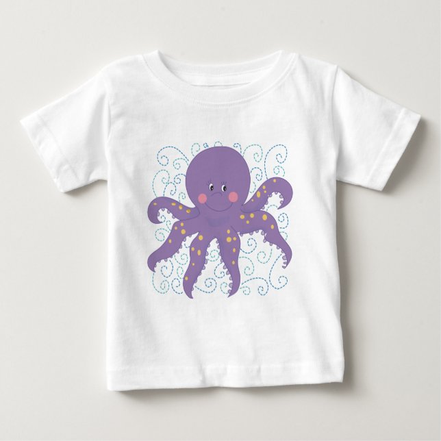 Lila Octopus-T - Shirt und -Geschenke (Vorderseite)