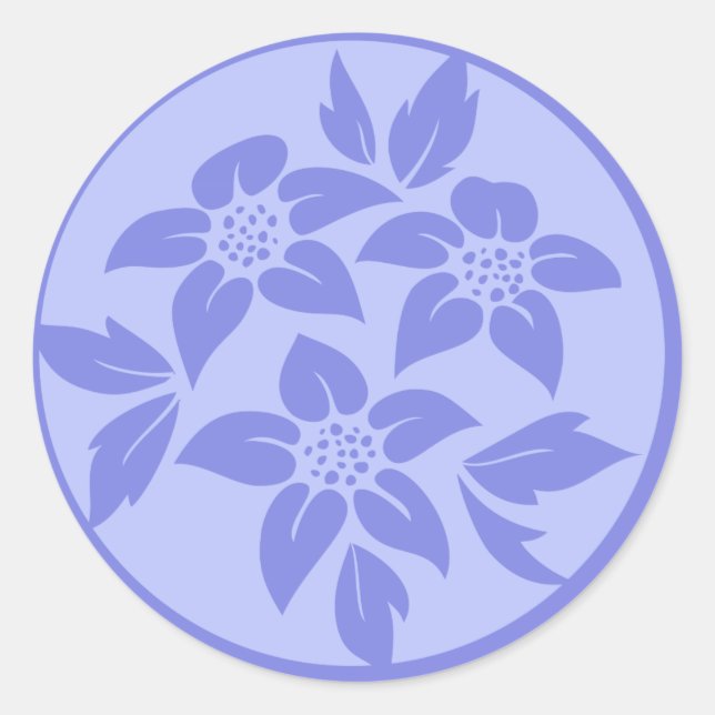 Lila oder Lavendel-Umschlag Aufkleber / Geschenkta (Vorderseite)