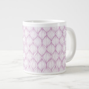 Lila ogee stripes Musterhintergrund Jumbo-Tasse