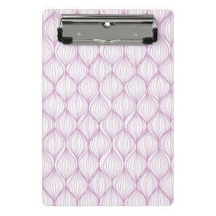 Lila ogee stripes Musterhintergrund Mini Klemmbrett