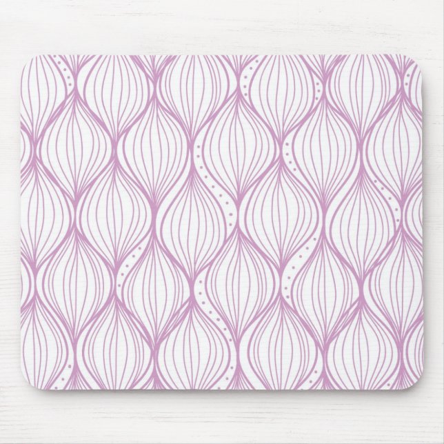 Lila ogee stripes Musterhintergrund Mousepad (Vorne)