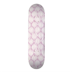 Lila ogee stripes Musterhintergrund Skateboard
