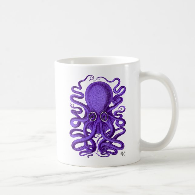 Lila Oktopus Tasse (Rechts)