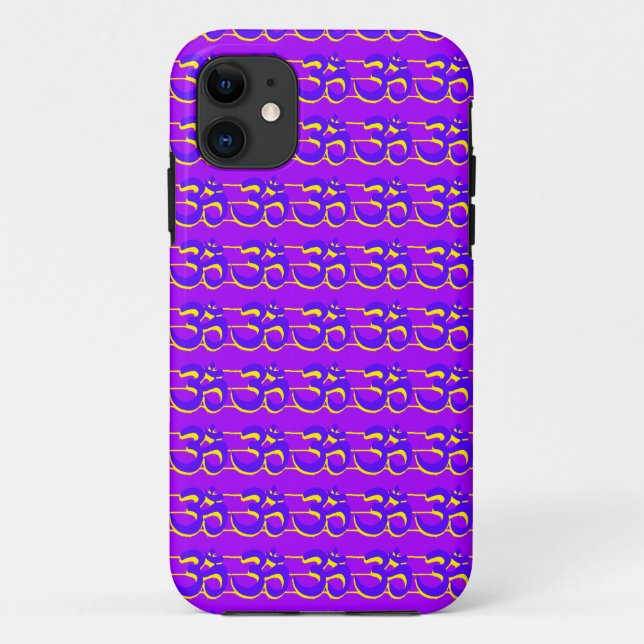 lila Om-Musterbeispiel Case-Mate iPhone Hülle (Rückseite)