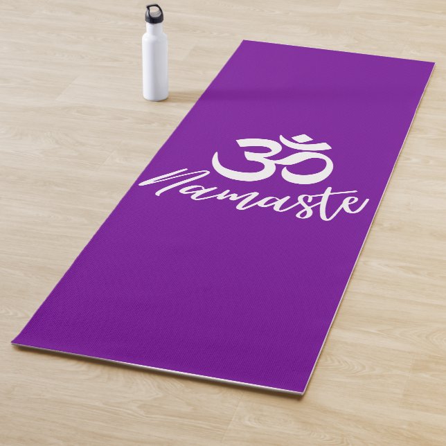Lila Om (Om) HIndu Meditation Symbol Yoga Mat Yogamatte (Beispiel)