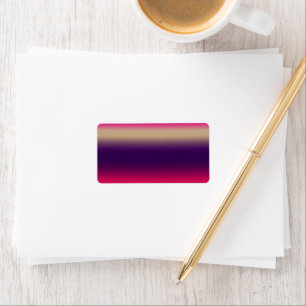 Lila Ombre-Design in Pink Adressaufkleber