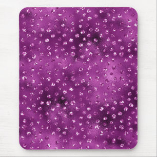 Lila Ombre Glam Glitzer Polka Dots Muster Mousepad