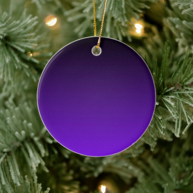 Lila Ombre Keramikornament (Baum)