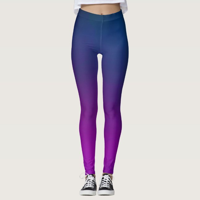 Lila Ombre Leggings (Vorderseite)