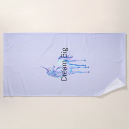 Lila Ombre Magical Unicorn Strandtuch