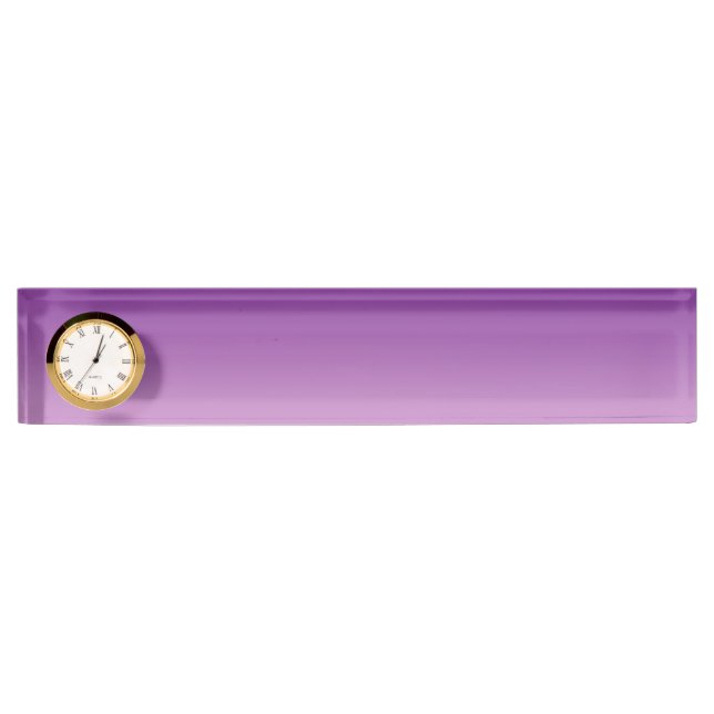 Lila Ombre Namensplakette (Vorderseite)
