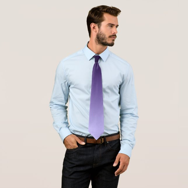 Lila Ombre Neck Tie Krawatte (Beispiel)
