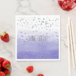 Lila Ombre Stars Serviette