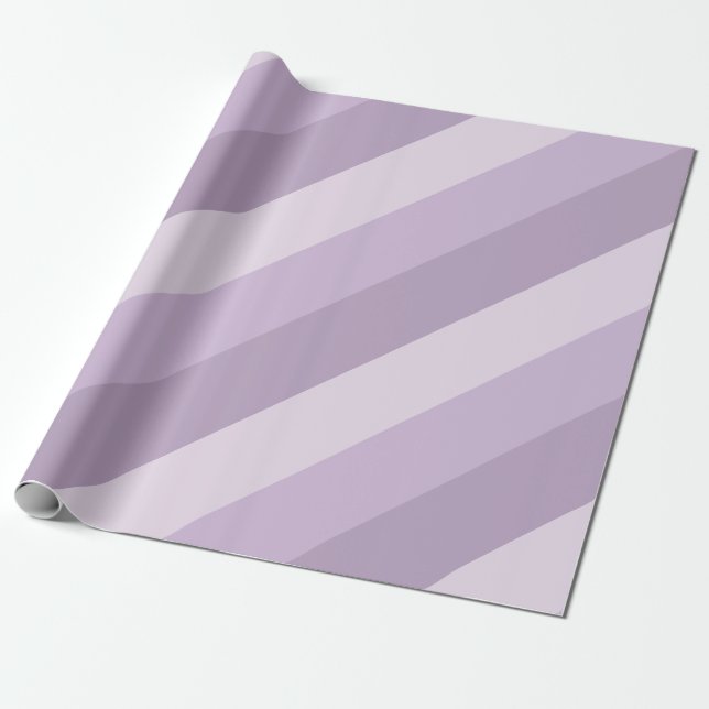 Lila Ombre Streifen Geschenkpapier (Ungerollt)