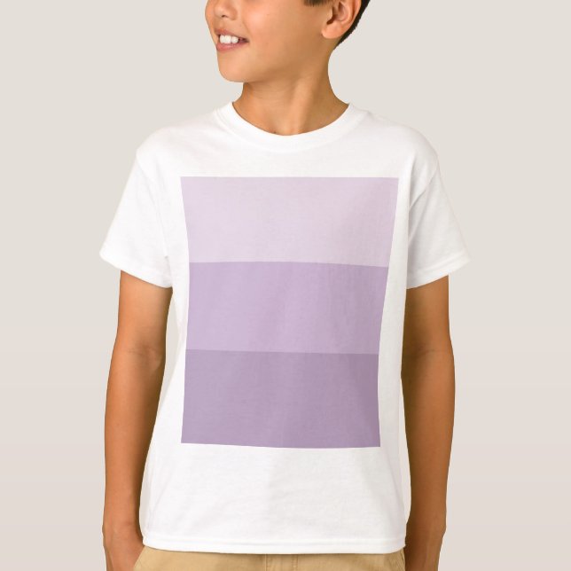 Lila Ombre Streifen T-Shirt (Vorderseite)