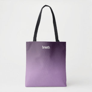 Lila Ombre Tote Bag - Weicher Farbton, starker Gei