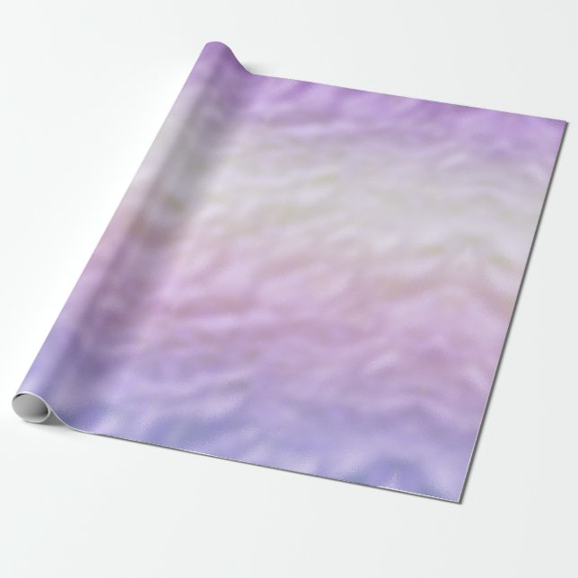 Lila Ombre Unicorn Geschenkpapier (Ungerollt)