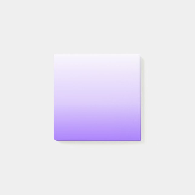Lila Ombre-Verlauf Post-it Klebezettel (Vorderseite)