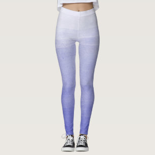 Lila Ombre Watercolor Leggings