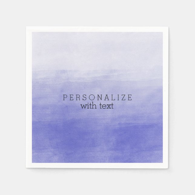 Lila Ombre Watercolor Serviette (Vorderseite)
