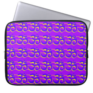 Lila Ommmuffe Laptopschutzhülle