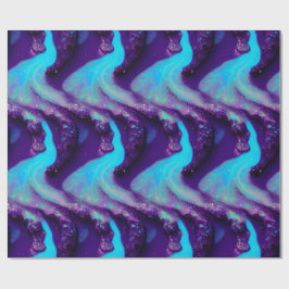 Lila Opal Dream Wrapping Paper Abstrakt Crystal Geschenkpapier