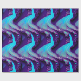 Lila Opal Dream Wrapping Paper Abstrakt Crystal Geschenkpapier