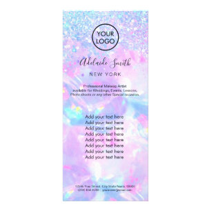 lila Opal-Edelstein-Imitate Glitzer Opal-Rack-Kart Werbekarte