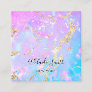lila Opal-Hintergrundtextur Quadratische Visitenkarte